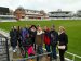 Students with assistant athletic trainer Amy Eperthener at Lord's Criket Club during a London Study Abroad in 2019. Photo by Amy Eperthener.